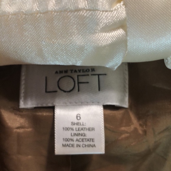 Ann Taylor Loft Suede Leather Brown Jacket Women’s Size 6 - Picture 2 of 8